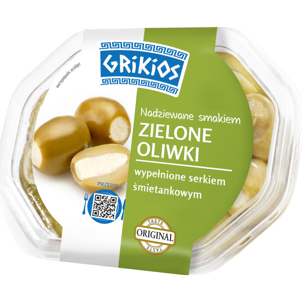 Grikios zielone oliwki z serem